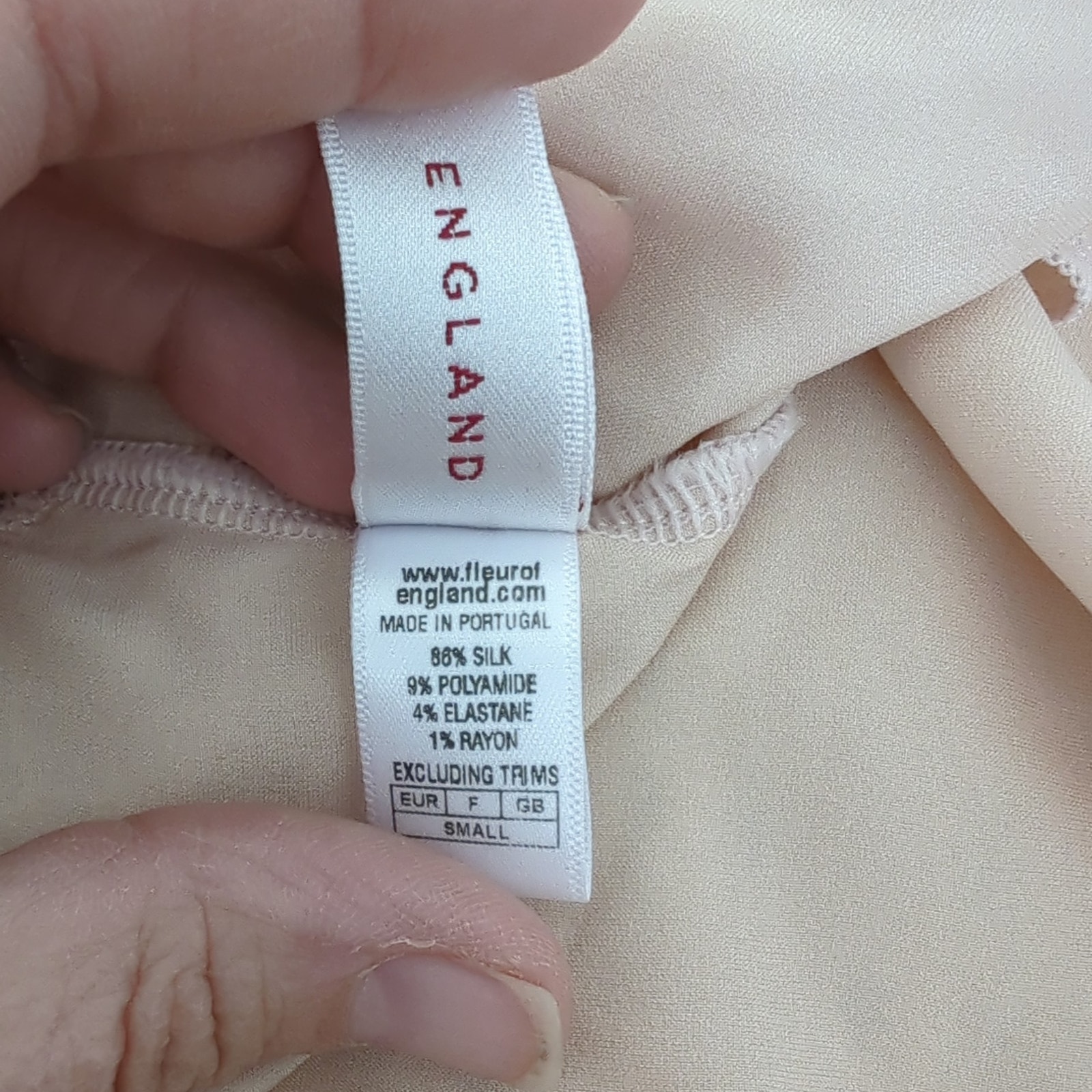 Fleur Of England Silk Cami Top Size Small Luxury Lingerie Tank Top Pink — image 5 of 7